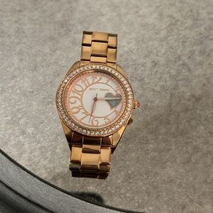 Betsy Johnson rose gold watch